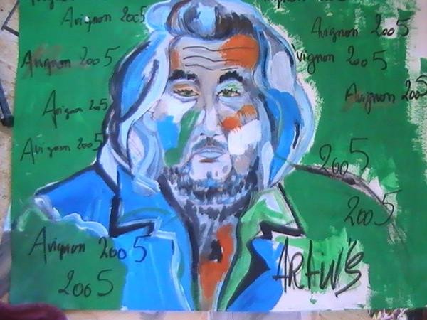 portrait dessin&eacute; en Avignon par Artwis