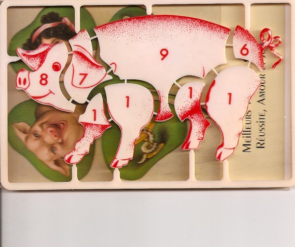 Jeu : les neuf quartiers du cochon